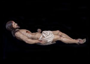 Cristo en el Sepulcro realizado por el escultor imaginero Juan Alberto Pérez Rojas para Álora, Málaga