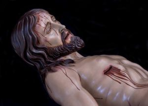 Cristo en el Sepulcro realizado por el escultor imaginero Juan Alberto Pérez Rojas para Álora, Málaga
