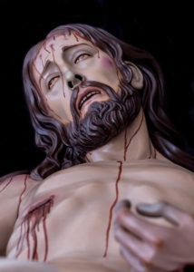 Cristo en el Sepulcro realizado por el escultor imaginero Juan Alberto Pérez Rojas para Álora, Málaga