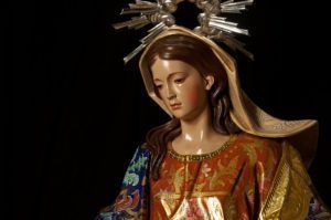 Virgen de la Expectación obra de inspiración barroca española