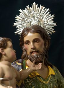 Detalle del rostro del glorioso patriarca San José