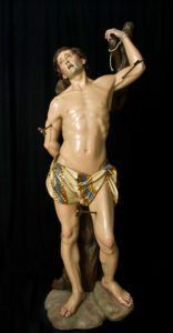 Escultura de San Sebastián realizada por Juan Alberto Pérez Roja