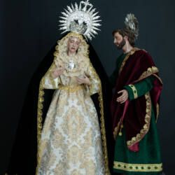 Virgen de los Dolores y San Juan Evangelista obras de Pérez Rojas