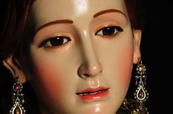 Candidez en la mirada de la Divina Pastora del escultor Pérez Rojas