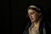 Busto de dolorosa de clara inspiración barroca
