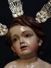 Detalle del rostro del Niño Jesús