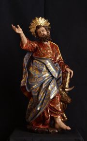 San Lucas Evangelista realizada por el escultor Juan Alberto Pérez Rojas para la Vera Cruz de El Coronil