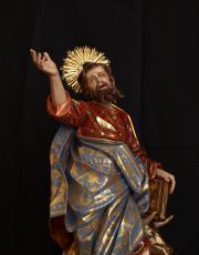 Detalle de la expresión de San Lucas Evangelista
