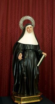 Escultura de santa Juana de Lestonnac en madera policromada