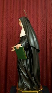 Perfil izquierdo de la santa jerezana