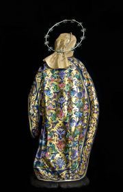 Estofado del manto de clara inspiración barroca sevillana