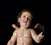 Rostro suplicante del ángel realizado por Pérez Rojas