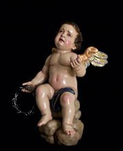Ángel pasionista que acompaña la Nuestra Señora de la Soledad de Almogía