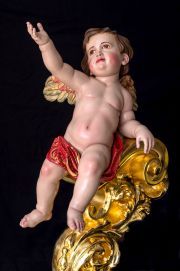 Ángel mancebo del trono de la Sagrada Cena de Málaga