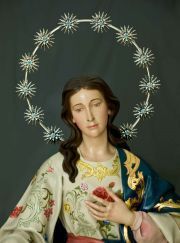 La Inmaculada coronada de estrellas como la visión del Apocalipsis