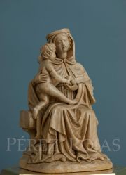 Virgen de la Peña, escultura de Pérez Rojas