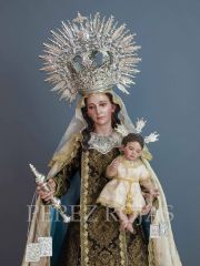 Escultura de la Virgen del Carmen en Burriana (Castellón)