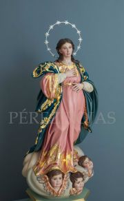 Escultura de Juan Aberto Pérez Rojas en terracota policromada al óleo