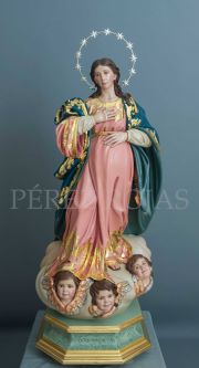 Escultura de la Virgen de la Expectación para la parroquia del Corpus Christi