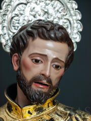Detalle de la expresión del rostro de San Francisco Javier
