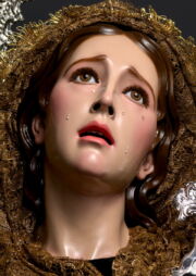 Expresión implorante de Nuestra Señora de los Dolores para Omaha
