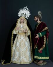Virgen de los Dolores y San Juan Evangelista obras de Pérez Rojas